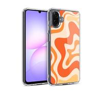 Head Case Designs sous Licence Officielle Kierkegaard Design Studio Ton Orange Mandarine Motifs Abstraits Rétro Coque en Gel [Protection de Qualité Militaire] Compatible avec Samsung Galaxy A07 4G