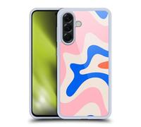 Head Case Designs sous Licence Officielle Kierkegaard Design Studio Tourbillon Rose, Bleu Et Orange Motifs Abstraits Rétro Coque en Gel [Qualité Militaire] Compatible avec Samsung Galaxy A56 5G