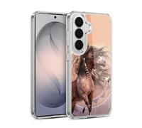 Head Case Designs sous Licence Officielle Laurie Prindle Esprit Guerrier Cheval de Fantaisie Coque en Gel [Protection de Qualité Militaire] Compatible avec Samsung Galaxy S26 Plus
