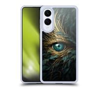 Head Case Designs sous Licence Officielle LebensArt Oeil De Dragon Bleu Sarcelle Brillant Mixer l'art Coque en Gel [Protection de Qualité Militaire] Compatible avec Samsung Galaxy S25 Edge