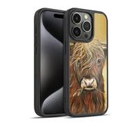 Head Case Designs sous Licence Officielle Lisa Sparling Boule de feu de Vache des Highlands Créatures Coque en Gel renforcée [Protection de Qualité Militaire] Compatible avec Apple iPhone 15 Pro
