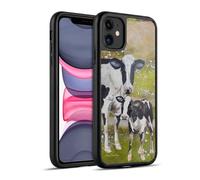 Head Case Designs sous Licence Officielle Lisa Sparling Deux Vaches Créatures Coque en Gel renforcée [Protection de Qualité Militaire] Compatible avec Apple iPhone 11