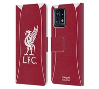 Head Case Designs sous Licence Officielle Liverpool Football Club Accueil Kit 2025/26 Étui Portefeuille en Cuir Compatible avec Moto Edge 40 Pro/Plus 2023