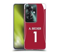Head Case Designs sous Licence Officielle Liverpool Football Club Alisson Becker 2025/26 Players Home Kit 1st Group Coque en Gel [Qualité Militaire] Compatible avec Oppo Reno11 F 5G / F25 Pro 5G