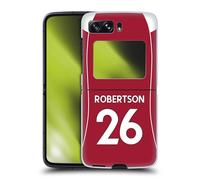 Head Case Designs sous Licence Officielle Liverpool Football Club Andy Robertson 2025/26 Joueurs Maillot Domicile 2e Groupe Coque Dure pour l'arrière Compatible avec Motorola Razr 2022