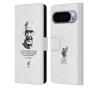 Head Case Designs sous Licence Officielle Liverpool Football Club Aucune Seconde Blanche Bill Shankly Citations Étui Portefeuille en Cuir Compatible avec Google Pixel 10 Pro XL