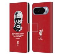 Head Case Designs sous Licence Officielle Liverpool Football Club Aucune Seconde Rouge Bill Shankly Citations Étui Portefeuille en Cuir Compatible avec Google Pixel 10 Pro XL