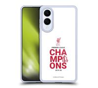Head Case Designs sous Licence Officielle Liverpool Football Club Blanc Typographie Champions 2020 Coque en Gel [Protection de Qualité Militaire] Compatible avec Samsung Galaxy S25 Edge