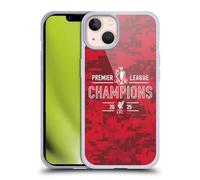 Head Case Designs sous Licence Officielle Liverpool Football Club Camouflage Numérique Champions De Premier League 2025 Coque en Gel [Protection de Qualité Militaire] Compatible avec Apple iPhone 13