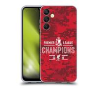 Head Case Designs sous Licence Officielle Liverpool Football Club Camouflage Numérique Champions De Premier League 2025 Coque en Gel [Qualité Militaire] Compatible avec Samsung Galaxy A25 5G