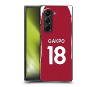 Head Case Designs sous Licence Officielle Liverpool Football Club Cody Gakpo 2025/26 Joueurs Maillot Domicile 2e Groupe Coque Dure pour l'arrière Compatible avec Samsung Galaxy Z Fold5