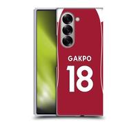 Head Case Designs sous Licence Officielle Liverpool Football Club Cody Gakpo 2025/26 Joueurs Maillot Domicile 2e Groupe Coque Dure pour l'arrière Compatible avec Samsung Galaxy Z Fold6
