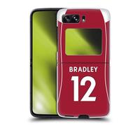 Head Case Designs sous Licence Officielle Liverpool Football Club Conor Bradley 2025/26 Joueurs Maillot Domicile 2e Groupe Coque Dure pour l'arrière Compatible avec Motorola Razr 2022