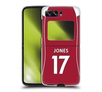 Head Case Designs sous Licence Officielle Liverpool Football Club Curtis Jones 2025/26 Joueurs Maillot Domicile 2e Groupe Coque Dure pour l'arrière Compatible avec Motorola Razr 2022