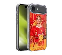 Head Case Designs sous Licence Officielle Liverpool Football Club Darwin Núñez 2024/25 Première Équipe Coque en Gel [Protection de Qualité Militaire] Compatible avec Apple iPhone 17 Air