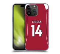 Head Case Designs sous Licence Officielle Liverpool Football Club Federico Chiesa 2025/26 Joueurs Maillot Domicile 1er Groupe Coque Dure pour l'arrière Compatible avec Apple iPhone 15 Pro Max
