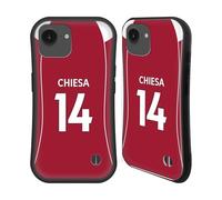 Head Case Designs sous Licence Officielle Liverpool Football Club Federico Chiesa 2025/26 Joueurs Maillot Domicile 1er Groupe Coque Hybride Compatible avec Apple iPhone 16e
