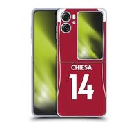 Head Case Designs sous Licence Officielle Liverpool Football Club Federico Chiesa 2025/26 Joueurs Maillot Domicile 1er Groupe Coque en Gel [Qualité Militaire] Compatible avec Oppo Find N2 Flip