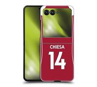 Head Case Designs sous Licence Officielle Liverpool Football Club Federico Chiesa 2025/26 Joueurs Maillot Domicile 1er Groupe Coque Dure pour l'arrière Compatible avec Razr 40 Ultra/Razr+ 2023