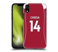 Head Case Designs sous Licence Officielle Liverpool Football Club Federico Chiesa 2025/26 Joueurs Maillot Domicile 1er Groupe Coque Dure pour l'arrière Compatible avec Apple iPhone XR