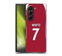 Head Case Designs sous Licence Officielle Liverpool Football Club Florian Wirtz 2025/26 Joueurs Maillot Domicile 1er Groupe Coque Dure pour l'arrière Compatible avec Samsung Galaxy Z Fold5
