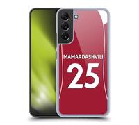 Head Case Designs sous Licence Officielle Liverpool Football Club Giorgi Mamardashvili 2025/26 Joueurs Maillot Domicile 1er Groupe Coque Dure pour l'arrière Compatible avec Samsung Galaxy S22+ 5G