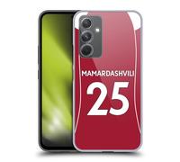 Head Case Designs sous Licence Officielle Liverpool Football Club Giorgi Mamardashvili 2025/26 Joueurs Maillot Domicile 1er Groupe Coque Dure pour l'arrière Compatible avec Samsung Galaxy A54 5G