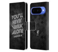 Head Case Designs sous Licence Officielle Liverpool Football Club Gris Pixel YNWA Rétro Oiseau de Foie YNWA Étui Portefeuille en Cuir Compatible avec Google Pixel 10