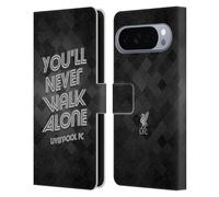 Head Case Designs sous Licence Officielle Liverpool Football Club Gris Pixel YNWA Rétro Oiseau de Foie YNWA Étui Portefeuille en Cuir Compatible avec Google Pixel 10 Pro XL