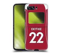 Head Case Designs sous Licence Officielle Liverpool Football Club Hugo Ekitiké 2025/26 Joueurs Maillot Domicile 1er Groupe Coque Dure pour l'arrière Compatible avec Motorola Razr 2022