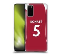 Head Case Designs sous Licence Officielle Liverpool Football Club Ibrahima Konaté 2025/26 Joueurs Maillot Domicile 2e Groupe Coque Dure pour l'arrière Compatible avec Samsung Galaxy S20 / S20 5G