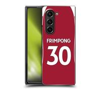 Head Case Designs sous Licence Officielle Liverpool Football Club Jeremie Frimpong 2025/26 Joueurs Maillot Domicile 1er Groupe Coque Dure pour l'arrière Compatible avec Samsung Galaxy Z Fold5