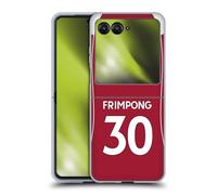 Head Case Designs sous Licence Officielle Liverpool Football Club Jeremie Frimpong 2025/26 Players Home Kit 1st Group Coque en Gel [Qualité Militaire] Compatible avec Razr 40 Ultra/Razr+ 2023