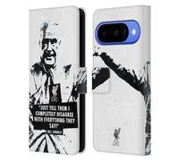 Head Case Designs sous Licence Officielle Liverpool Football Club Ne Soyez Pas Noir Bill Shankly Citations Étui Portefeuille en Cuir Compatible avec Google Pixel 10