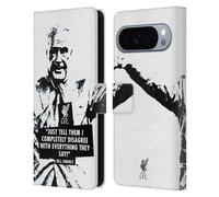 Head Case Designs sous Licence Officielle Liverpool Football Club Ne Soyez Pas Noir Bill Shankly Citations Étui Portefeuille en Cuir Compatible avec Google Pixel 10 Pro XL