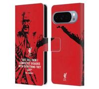 Head Case Designs sous Licence Officielle Liverpool Football Club Ne Soyez Pas Rouge Bill Shankly Citations Étui Portefeuille en Cuir Compatible avec Google Pixel 10 Pro XL