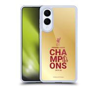 Head Case Designs sous Licence Officielle Liverpool Football Club Or Typographie Champions 2020 Coque en Gel [Protection de Qualité Militaire] Compatible avec Samsung Galaxy S25 Edge