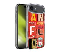 Head Case Designs sous Licence Officielle Liverpool Football Club Plaque D'époque Anfield Crête Vous Ne Marchera Jamais Seule Coque en Gel [Qualité Militaire] Compatible avec Apple iPhone 17 Air