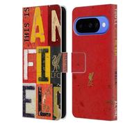 Head Case Designs sous Licence Officielle Liverpool Football Club Plaque D'époque Anfield Oiseau de Foie YNWA Étui Portefeuille en Cuir Compatible avec Google Pixel 10