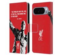 Head Case Designs sous Licence Officielle Liverpool Football Club Problème Grand Bill Shankly Citations Étui Portefeuille en Cuir Compatible avec Google Pixel 10 Pro XL