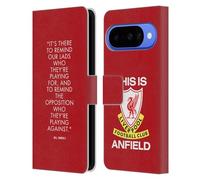 Head Case Designs sous Licence Officielle Liverpool Football Club Rappel Bill Shankly Citations Étui Portefeuille en Cuir Compatible avec Google Pixel 10