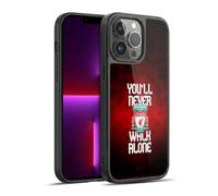 Head Case Designs Sous Licence Officielle Liverpool Football Club Red Pixel Plain Crête Vous Ne Marchera Jamais Seule Coque en gel renforcée [Qualité Militaire] Compatible avec Apple iPhone 13 Pro Max