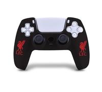 Head Case Designs sous Licence Officielle Liverpool Football Club Rouge Logo Liverbird Noir Coque Skin en Silicone pour Manette de Jeu Compatible avec PS5 Sony DualSense Controller