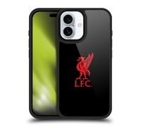 Head Case Designs Sous Licence Officielle Liverpool Football Club Rouge Logo Sur Noir Liver Bird Coque en gel renforcée [Protection de Qualité Militaire] Compatible avec Apple iPhone 16