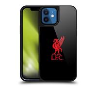 Head Case Designs Sous Licence Officielle Liverpool Football Club Rouge Logo Sur Noir Liver Bird Coque en gel renforcée [Qualité Militaire] Compatible avec Apple iPhone 12 / iPhone 12 Pro