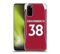 Head Case Designs sous Licence Officielle Liverpool Football Club Ryan Gravenberch 2025/26 Joueurs Maillot Domicile 2e Groupe Coque Dure pour l'arrière Compatible avec Samsung Galaxy S20 / S20 5G