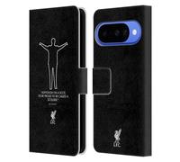 Head Case Designs sous Licence Officielle Liverpool Football Club Scouse Noir Bill Shankly Citations Étui Portefeuille en Cuir Compatible avec Google Pixel 10