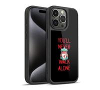 Head Case Designs sous Licence Officielle Liverpool Football Club Spraypaint Noir Crête Vous Ne Marchera Jamais Seule Coque en Gel renforcée [Qualité Militaire] Compatible avec Apple iPhone 15 Pro