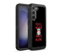 Head Case Designs sous Licence Officielle Liverpool Football Club Spraypaint Noir Crête Vous Ne Marchera Jamais Seule Étui Antichoc Ultra-Blindé Compatible avec Samsung Galaxy S23+ 5G