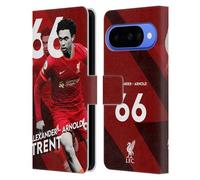 Head Case Designs sous Licence Officielle Liverpool Football Club Trent Alexander-Arnold 2021/22 Première Équipe Étui Portefeuille en Cuir Compatible avec Google Pixel 10